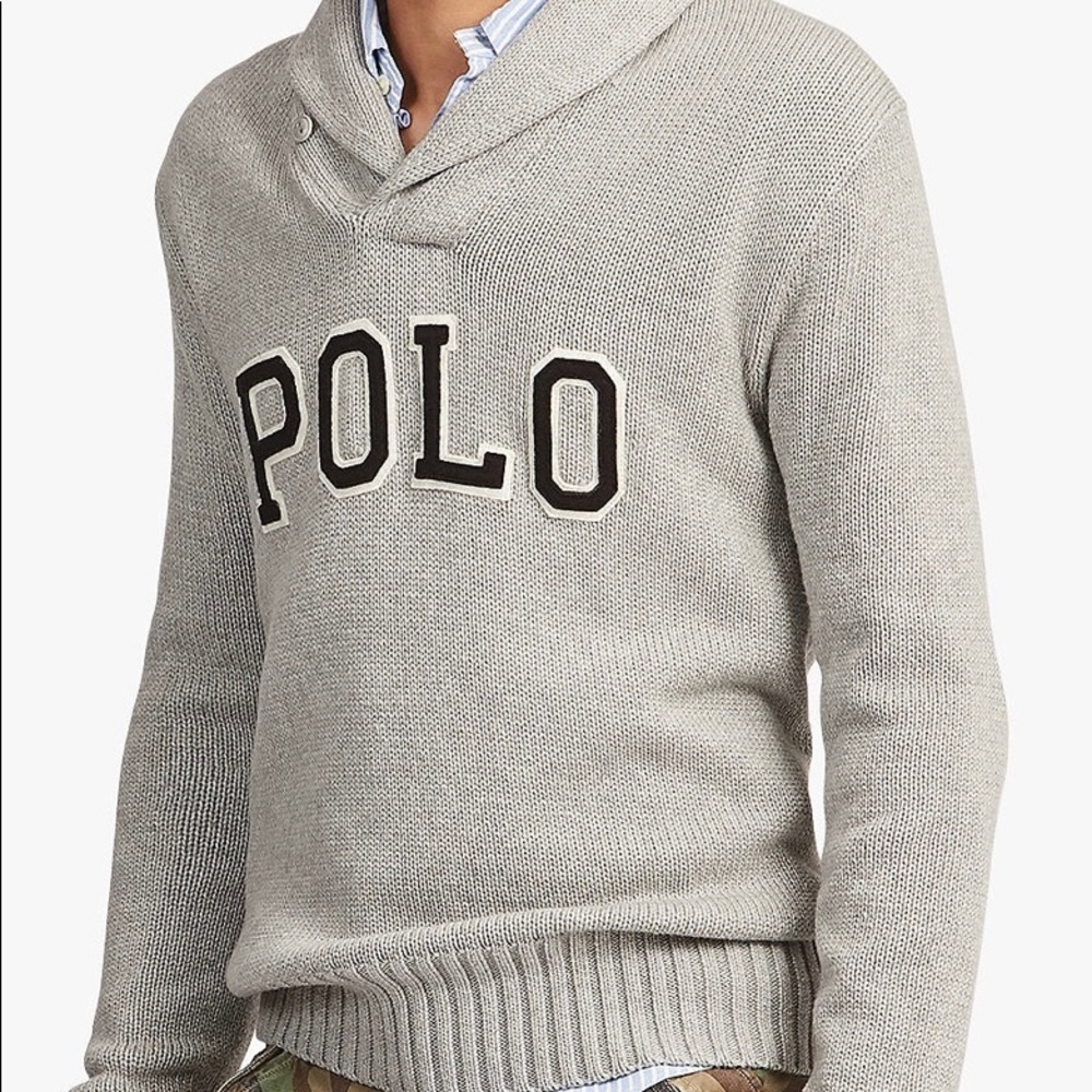 Polo Ralph Lauren Cotton Shawl-Collar Sweater